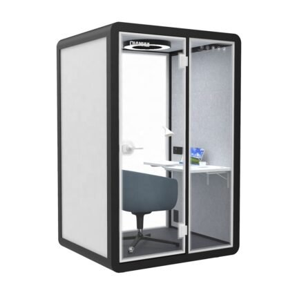 65% Absorption Interior Booths Soundproof Office Pod Furniture Overall Mold Production Personal Soundproof Booth with CE