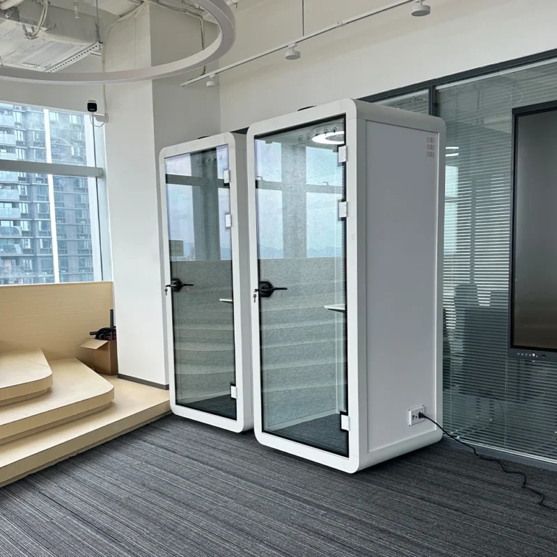 Clip-on Easy to Reassemble Soundproof Office Phone Booth British Single Person Telephone Booth with CE - Image 6