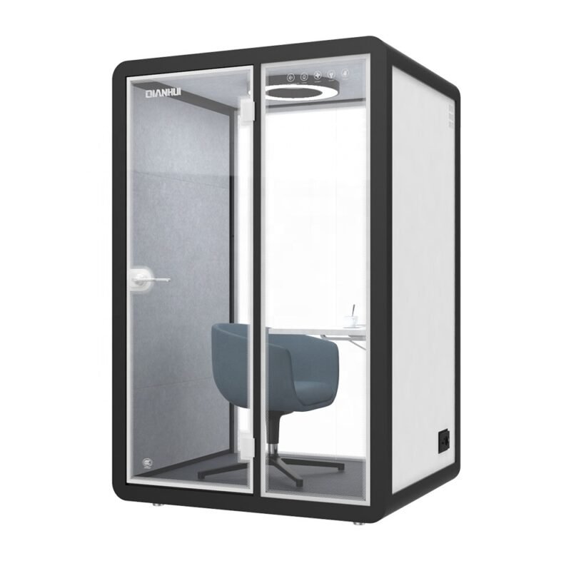 65% Absorption Interior Booths Soundproof Office Pod Furniture Overall Mold Production Personal Soundproof Booth with CE - Image 4