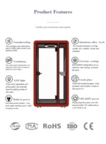 Customized Soundproof Phone Booth Acoustic Open Learning and Teaching Pod Silent Telephone Booth Can Be Placed in Library - Image 7
