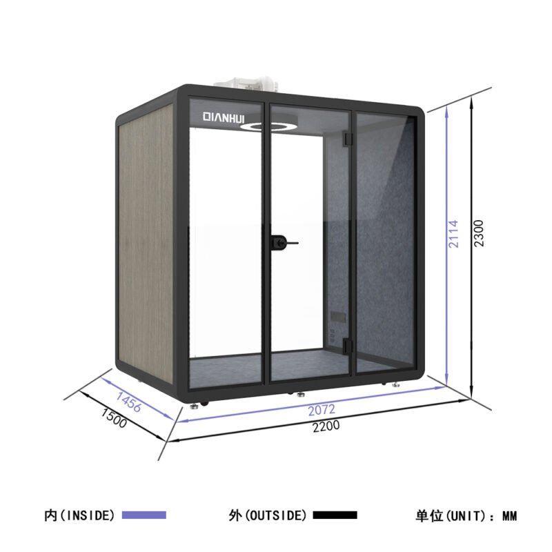 Quiet Sound Insulation Board As Work Pod Office Building Easy Assemble Meeting Booth Soundproofing Materials CE ISO - Image 4