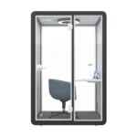 2024 Movable Silence Booth Privacy Office Pod Hollow Design Small Office Pod ODM  Improves Employee Happiness - Image 3