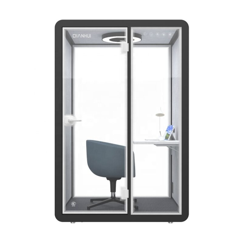 65% Absorption Interior Booths Soundproof Office Pod Furniture Overall Mold Production Personal Soundproof Booth with CE - Image 3