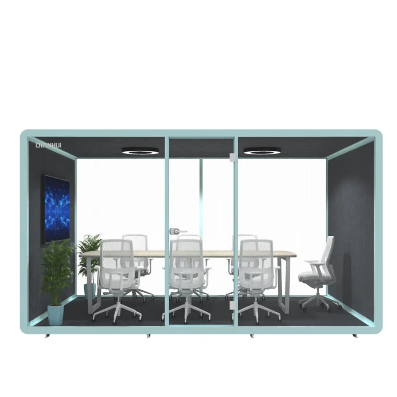 Easy Installation 35db Soundproof Office Meeting Booth Acoustic Meeting Pod - Image 3