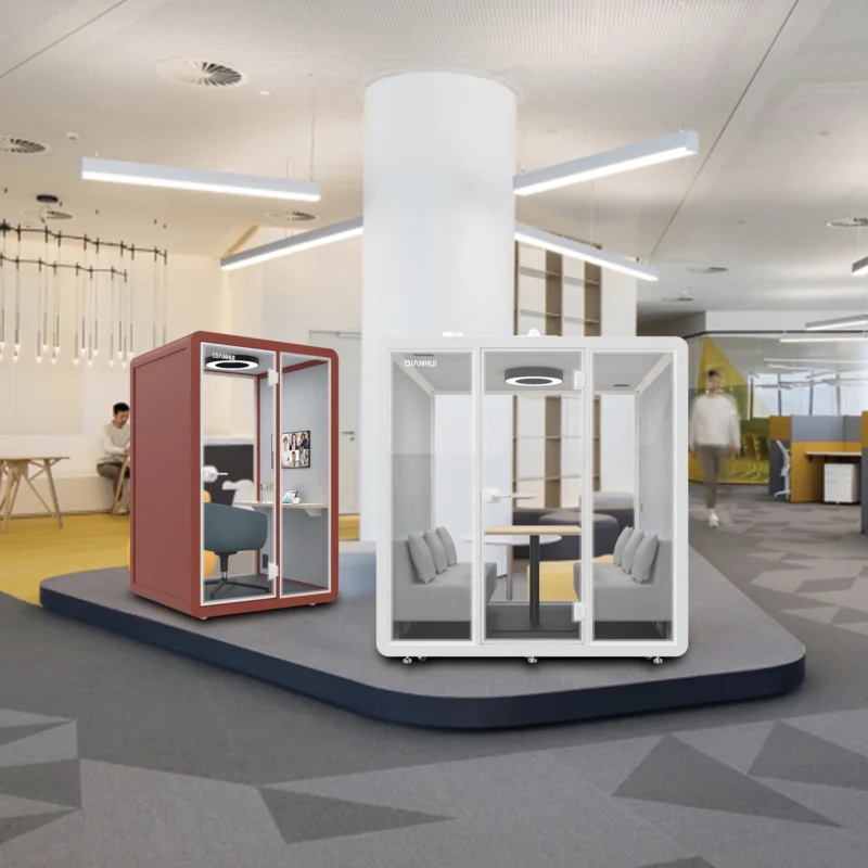 Customized Soundproof Phone Booth Acoustic Open Learning and Teaching Pod Silent Telephone Booth Can Be Placed in Library - Image 5