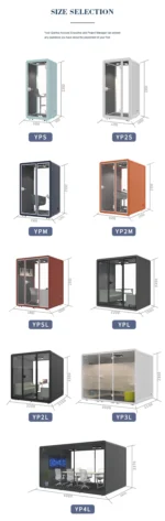 Customized Movable and Assemble Soundproof Office Phone Booth with Fresh air System - Image 5