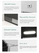 Soundproof Portable Office Pod Booth Meeting Acoustic Recording Booth Soundproof Booths Dual USB Type-C Data Supply - Image 5