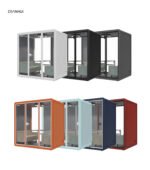 Customized Office Booth Soundproof Private Studio Office Pods 4 Seaters Meeting Pod - Image 6