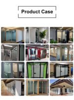 Customized Kiosk Booth Soundproof Seating Meeting Pod Soundproof Booth Telephone Box with USB Socket and air Purification System - Image 6