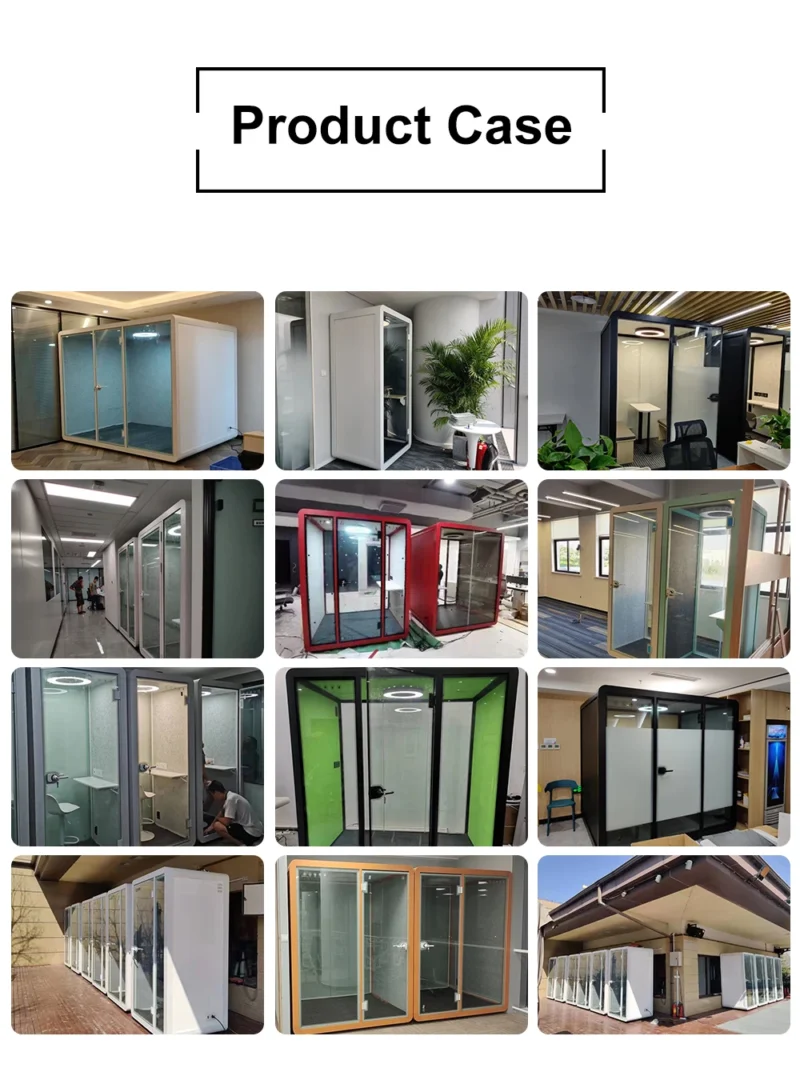 Customized Portable Studio Office Pod Work Sound Proof with USB Socket and air Purification System OEM - Image 4