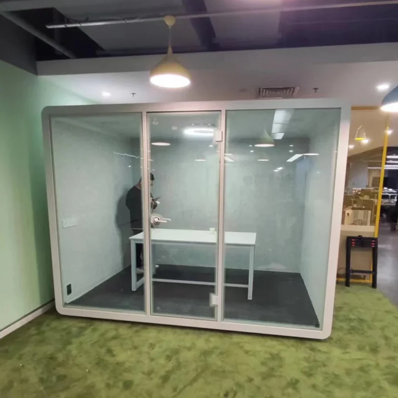 Customized Indoor 35db Soundproof Office Meeting Booth Acoustic Meeting Pod - Image 5