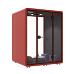 Customized Office Booth Soundproof Private Studio Office Pods 4 Seaters Meeting Pod