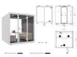 Customized Soundproof Phone Booth Indoor Acoustic Office Pod Can Be Used by Every Country - Image 4