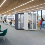 Customized 2.7 square Meter  Movable Soundproof Meditation Pod Office Pod Soundproof Booth Prefab Office Pod with Sofa Desk - Image 4