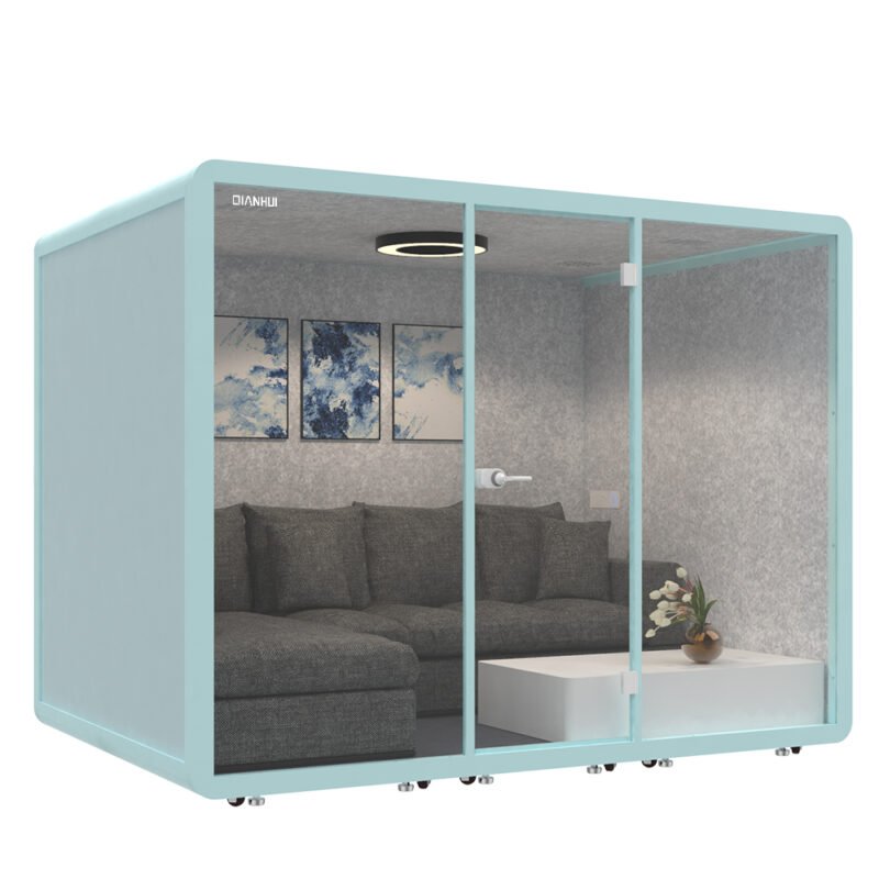 Popular Soundproof Conference Office Phone Booth Soundproof Reception Booth Soundproof  Meeting Pod for Business Use - Image 1