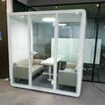 Customized Office Booth Soundproof Private Studio Office Pods 4 Seaters Meeting Pod - Image 7