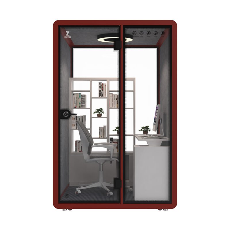 Customized Commercial Soundproof Booth Conversation Meeting Room Portable Booth Large Soundproof Office Booth with Power Supply - Image 3