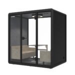 35db Soundproof Acoustic Office Booth for Office Pods Mobile Office Soundproof Meeting Pod With Furniture 110-240 V