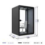 65% Absorption Interior Booths Soundproof Office Pod Furniture Overall Mold Production Personal Soundproof Booth with CE - Image 5