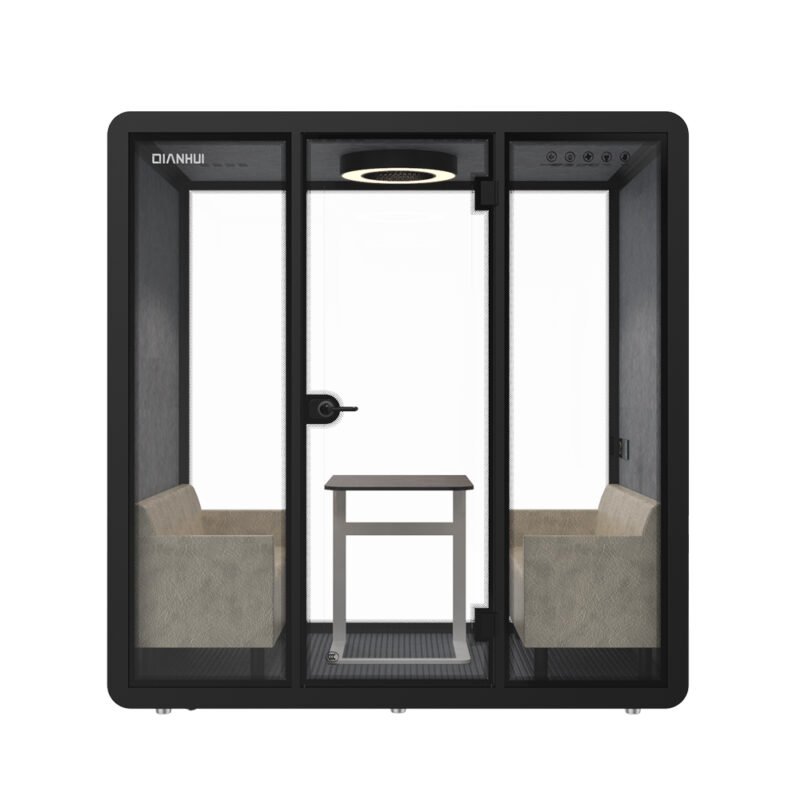 35db Soundproof Acoustic Office Booth for Office Pods Mobile Office Soundproof Meeting Pod With Furniture 110-240 V - Image 3
