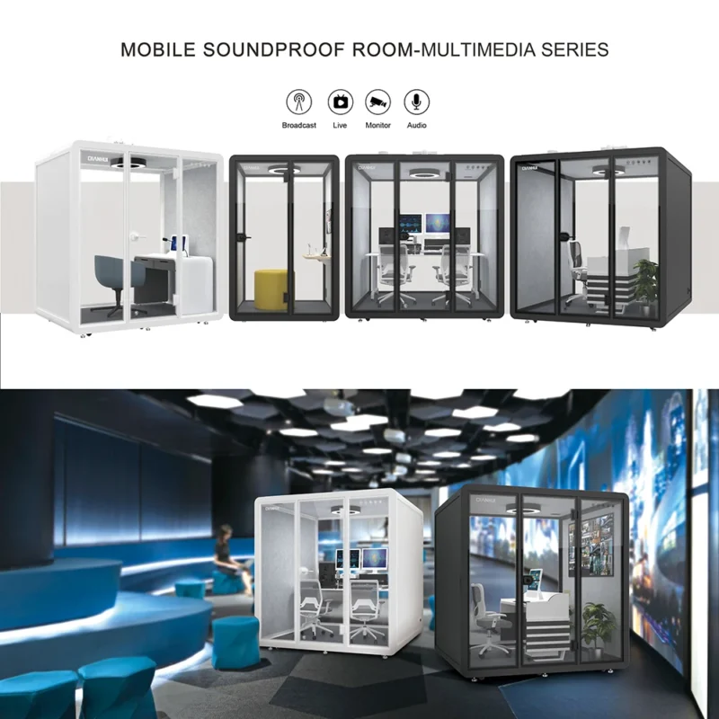 Customized Soundproof Phone Booth Acoustic Open Learning and Teaching Pod Silent Telephone Booth Can Be Placed in Library - Image 6