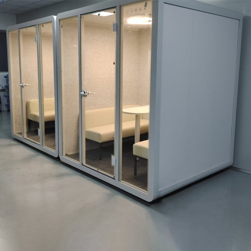Customized Indoor Soundproof Office Meeting Booth  Acoustic Open Office Booth Office Phone Booth for Business Use - Image 6