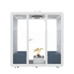 6.38 CBM Modern Design Office Pod Workstation 4 Seating Pods Fast Assemble Sound Acoustic Office Pods ODM - Image 3