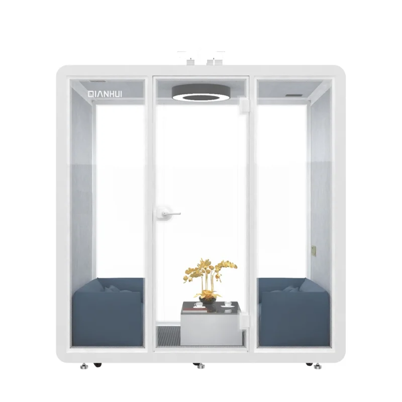 6.38 CBM Modern Design Office Pod Workstation 4 Seating Pods Fast Assemble Sound Acoustic Office Pods ODM - Image 3