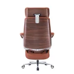 Electric Swivel Hot-selling Light Boss Chair Ergonomic Office Chair Comfortable Reclinable Simple Genuine Leather Office Chair FGZ2520A - Image 5